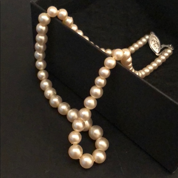 VINTAGE 1950’s RETRO CULTURED PEARL CHOKER - Picture 7 of 14